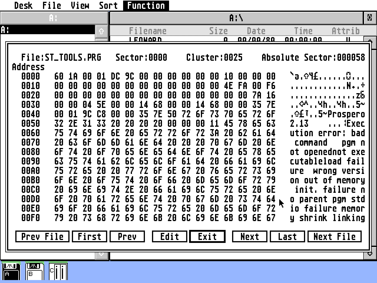 ST Tools atari screenshot